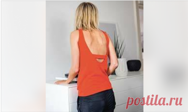 Бесплатная выкройка топа с перемычкой на спине