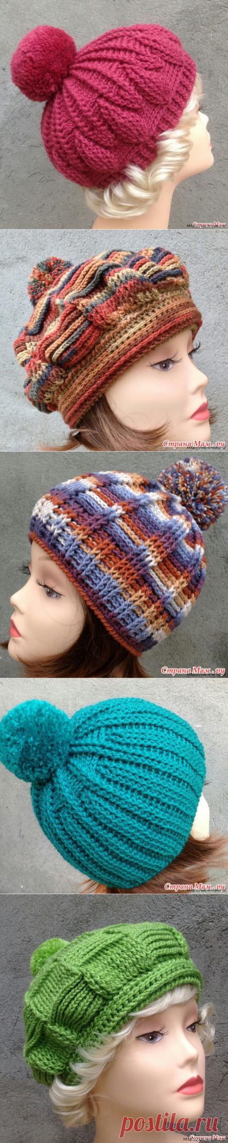 рельефные столбики крючком