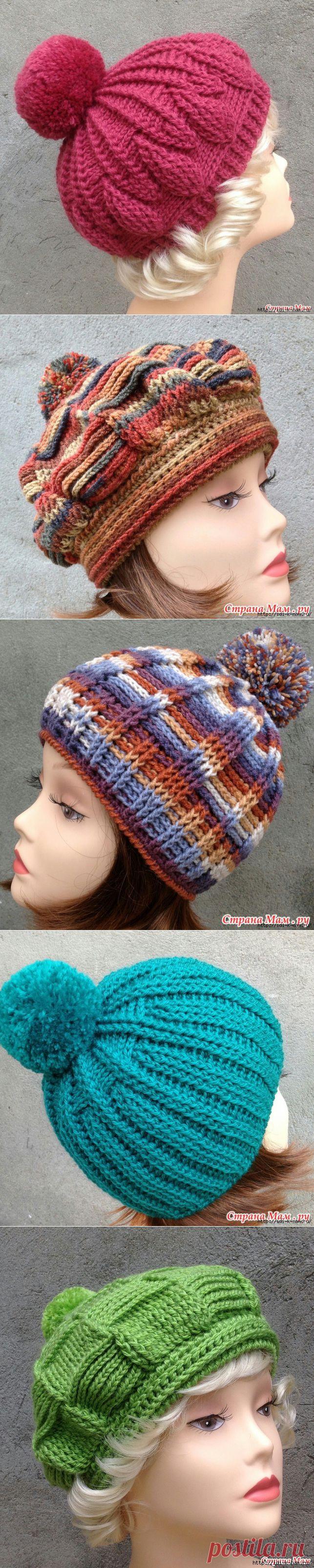 рельефные столбики крючком