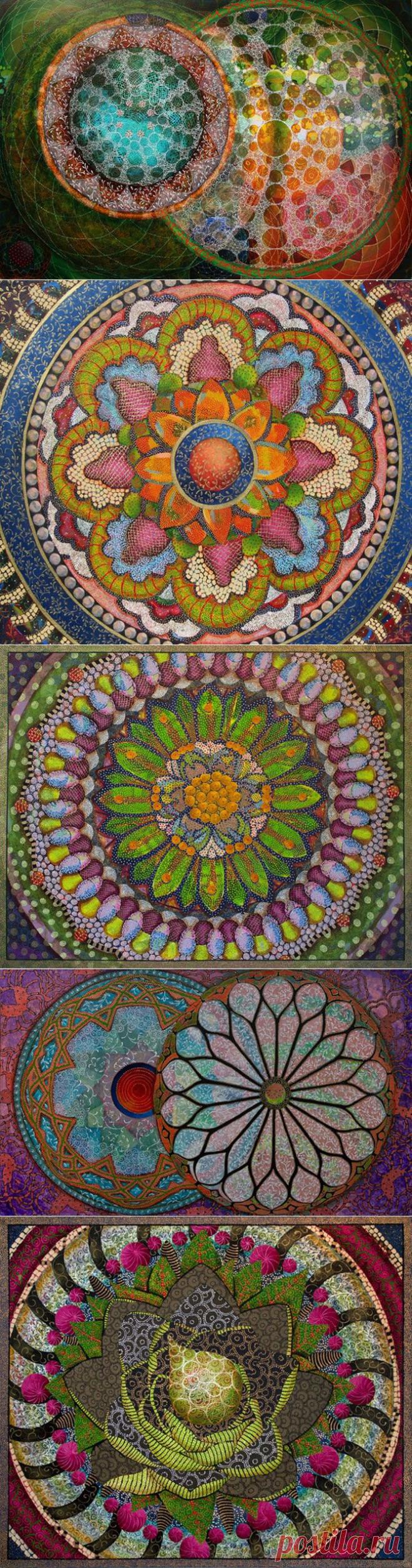 Гипнотические рисунки, вдохновлённые сакральными мандалами