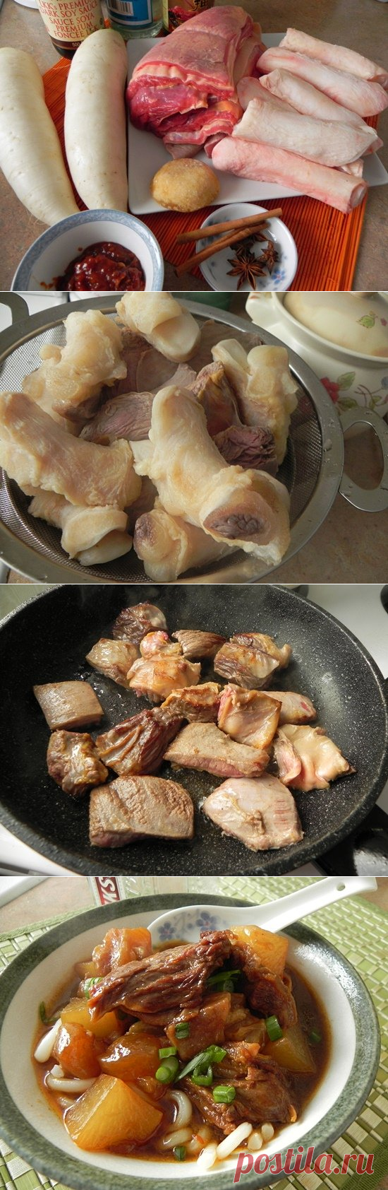 Тянем жилы(говядина и сухожилия)