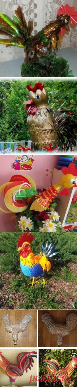 петух из бутылок - мастер классы в каталоге Pro100Hobbi