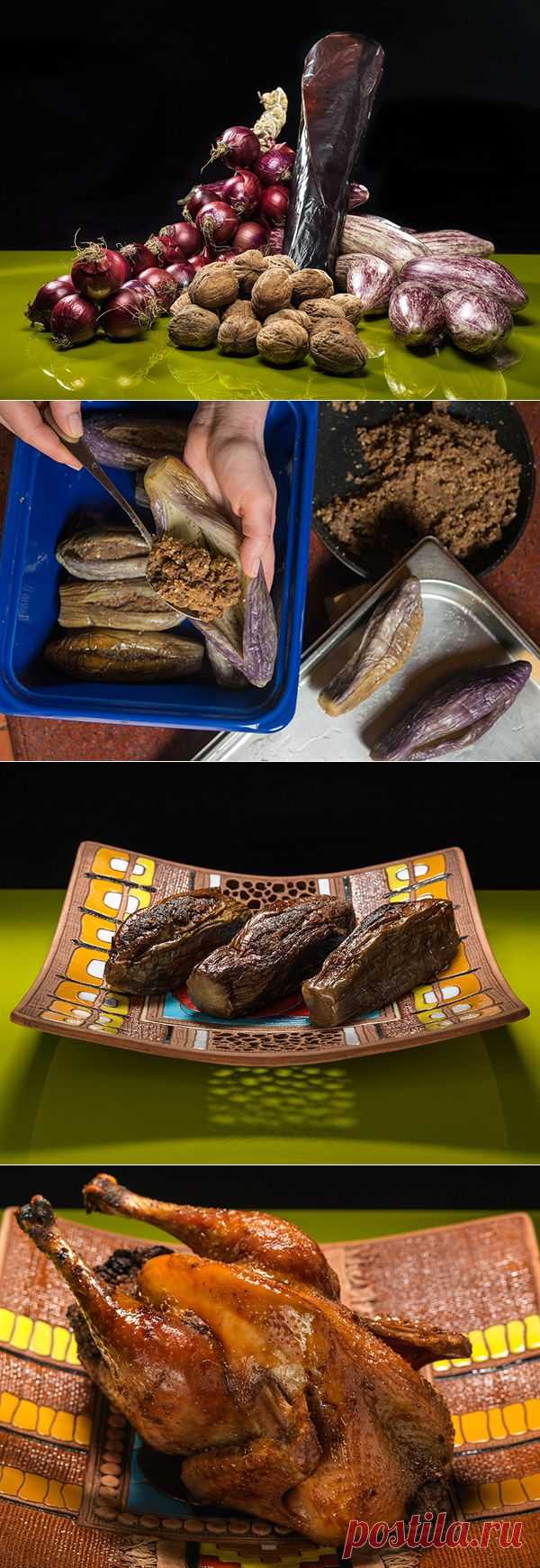 Рецепты из баклажанов, рецепт: Баклажаны и цыплёнок ляванги (фаршированные)