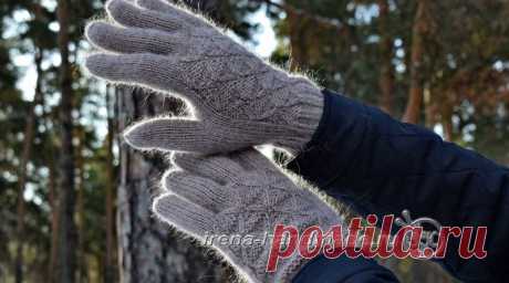 Мужские перчатки «Витторе» (вязание, схемы и фото)