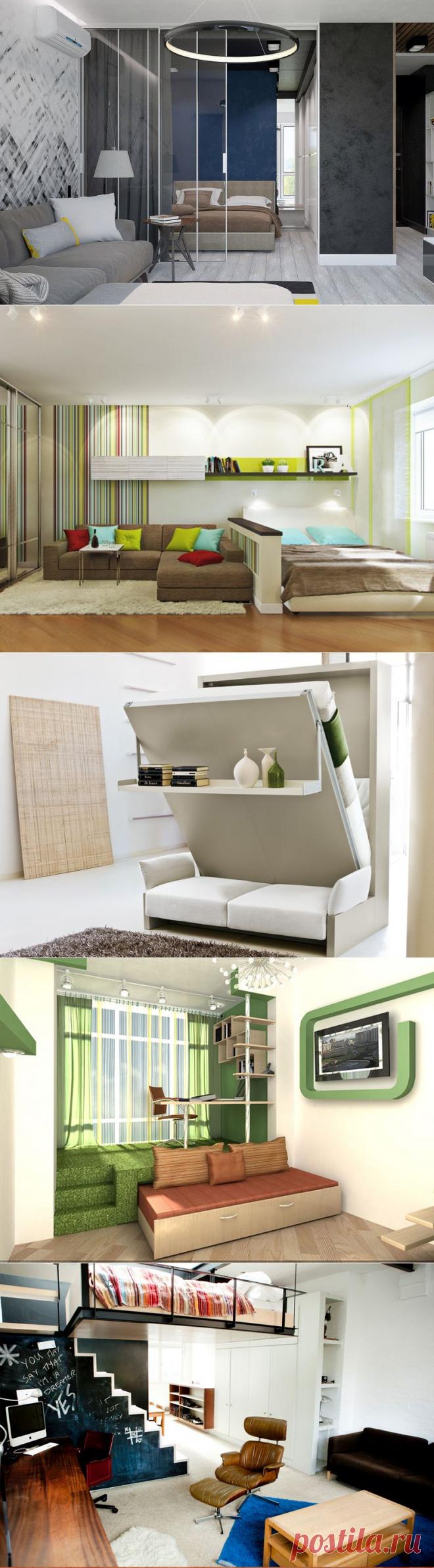 Кровать в гостиной — идеи как спрятать кровать в интерьере гостиной комнаты