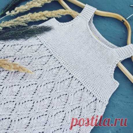 Детский сарафан спицами