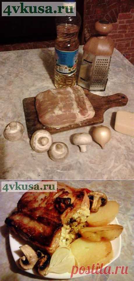 Мясной кармашек с начинкой | 4vkusa.ru