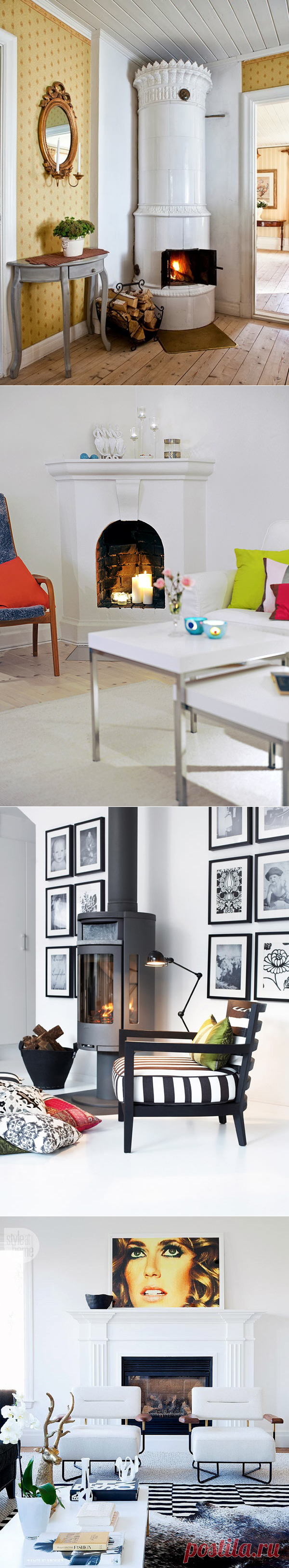 Камин в квартире | Фотографии красивых интерьеров