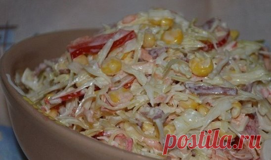 Этот салат стал любимым в нашей семье! Вкусный и полезный! Удачный рецепт!
Пoдpoбный pецепт смoтpим здесь - http://sovet.receptik-ok.ru/CYsH7