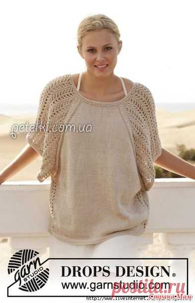 Топ Флорентина от Drops Design - ВЯЗАНАЯ МОДА+ ДЛЯ НЕМОДЕЛЬНЫХ ДАМ - Страна Мам