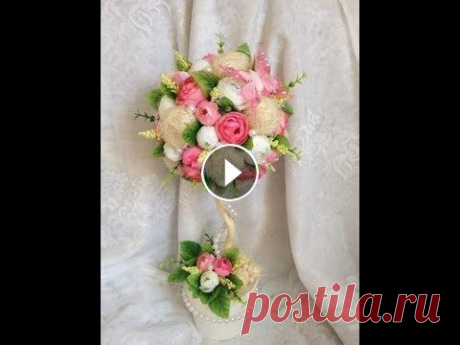 цветочный топиарий из сизали /// Floral Topiary of sisal Мастер класс - весенний топиарий из цветов и сизали своими руками....