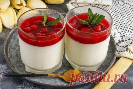 Панна котта с вишневым соусом. Аппетитно, изысканно, вкусно! | Fresh.ru домашние рецепты | Яндекс Дзен