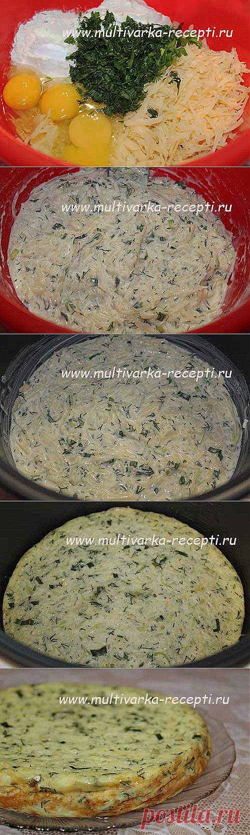 Запеканка из кабачков с сыром в мультиварке |