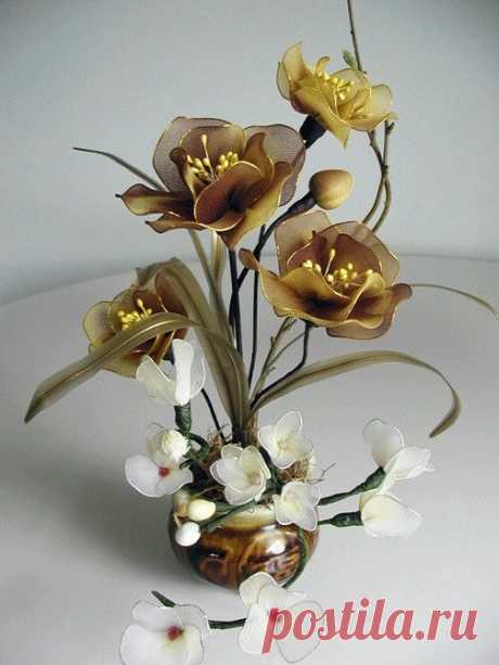 Handmade Nylon Flower Arrangement