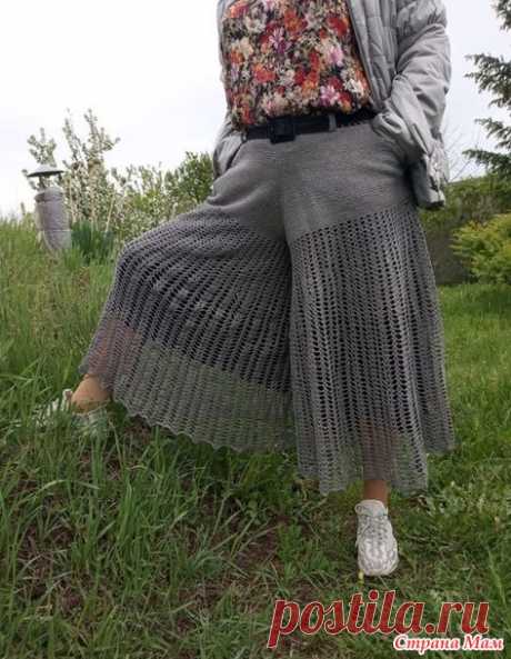 Юбка-брюки для дам 55+ Сама придумала - Вязание - Страна Мам