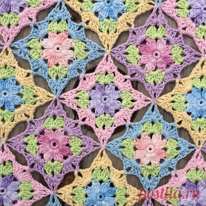 Маленькая дикая цветочная квадрат