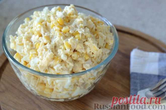 Рецепт: Сытный салат с курицей на RussianFood.com