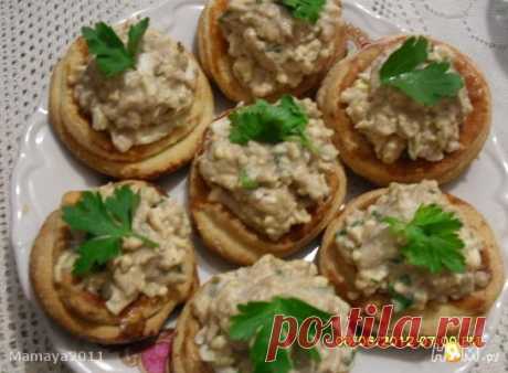 Салат &quot;Закусочный&quot; с печенью трески - Рецепт с пошаговыми фотографиями