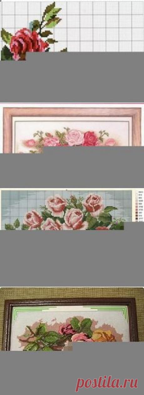 вышивка крестом розы: 19 тыс изображений найдено в Яндекс.Картинках