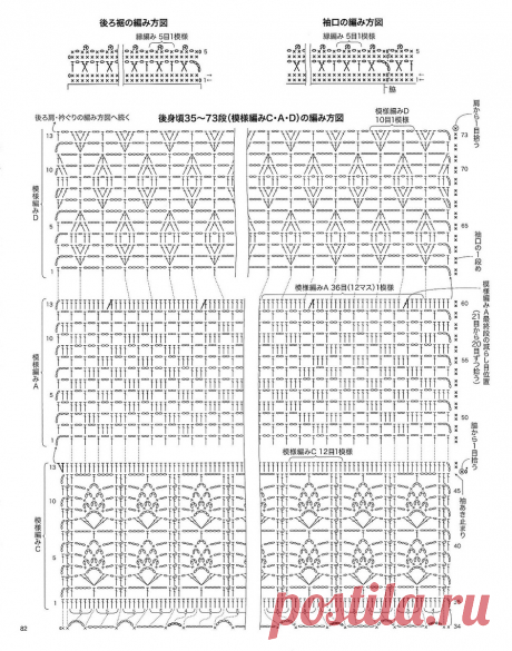 Женские ажурные жилеты крючком. 10 моделей со схемами. | Марина Гречман. Вяжу и Живу. | Дзен