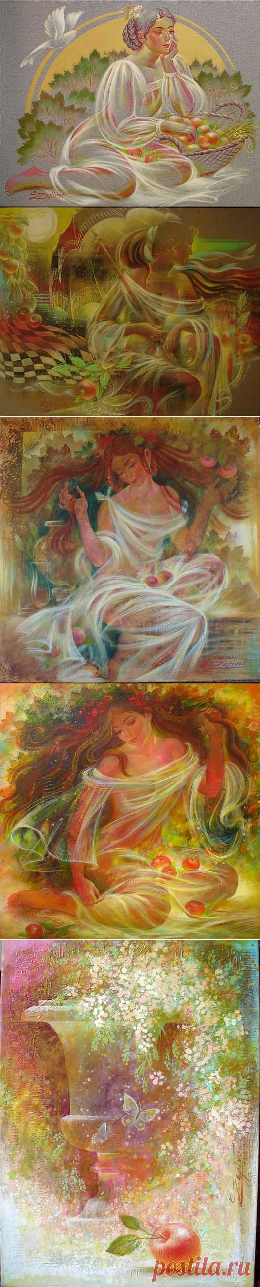 запах яблок...  Художник Elen Zelin