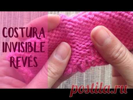 Unir tejidos: Costura lateral invisible en revés