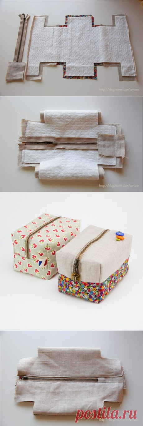 Шьем прямоугольную косметичку — Сделай сам, идеи для творчества - DIY Ideas