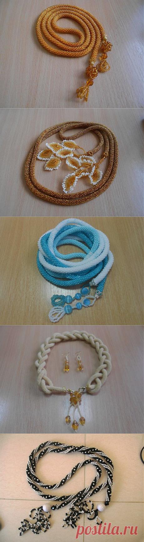 Лариаты (жгуты из бисера)