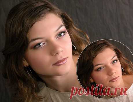 Экспресс ретушь в photoshop в два слоя.