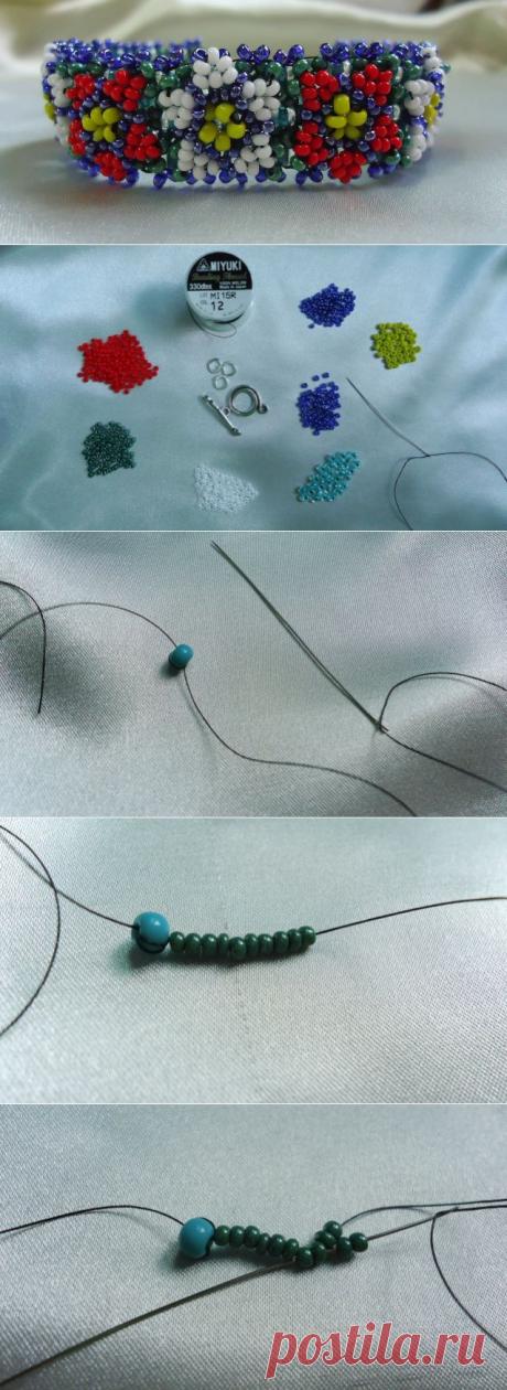 Браслет &quot; Цветы&quot;