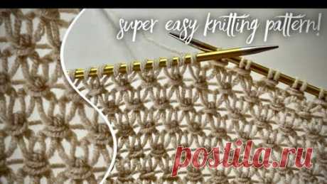 Nataly Masters | Простой красивый редкий узор для вязания топа, майки, кардигана! 🐰 Amazing knitting pattern!