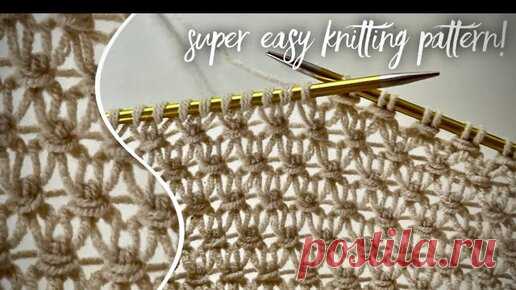 Nataly Masters | Простой красивый редкий узор для вязания топа, майки, кардигана! 🐰 Amazing knitting pattern!