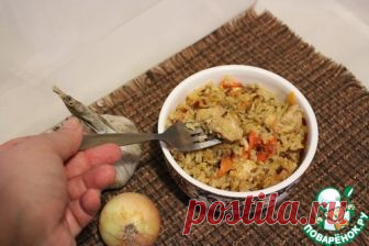Куриный плов с болгарским перцем – кулинарный рецепт