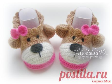 Пинетки - собачки. - Вязание - Страна Мам