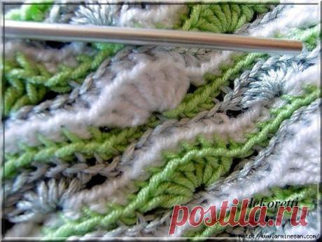 Узор крючком. Очень красиво!.
