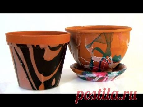Как украсить цветочные горшки, варианты, как украсить цветочный горшок. Как украсить горшок своими р