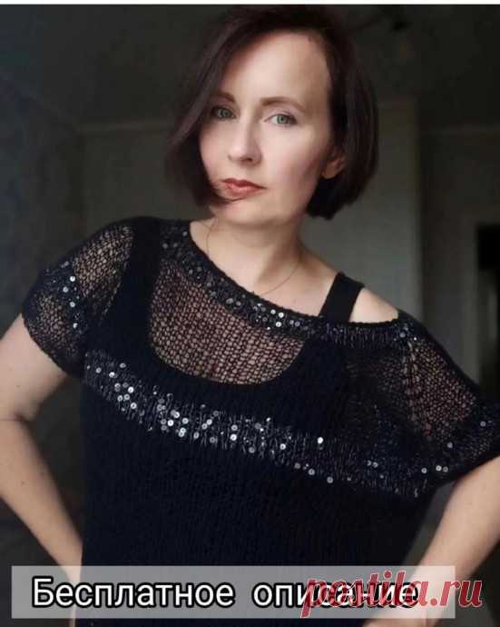 Футболка спицами Размер свободный 48-50 (ОГ до 100 см)Ширина изделия 62,5 смДлина изделия 58-59 смЕсли вам нужен больший или меньший размер, то провяжите большее или меньшее количество регланных прибавок, чтобы получить необходимое для вашего размера количество петель.Материалы:Вспушенный кашемир на шёлке...