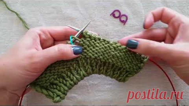 3 способа прибавки петель без дырочек.
