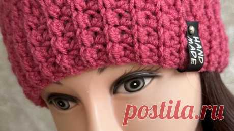 ШАПКА КРЮЧКОМ🌺 КОТОРУЮ ТЫ ИСКАЛА ВСЮ ЖИЗНЬ 😍 | Oksana HandMade | Дзен