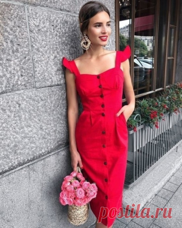 Прекрасные платья в красном цвете