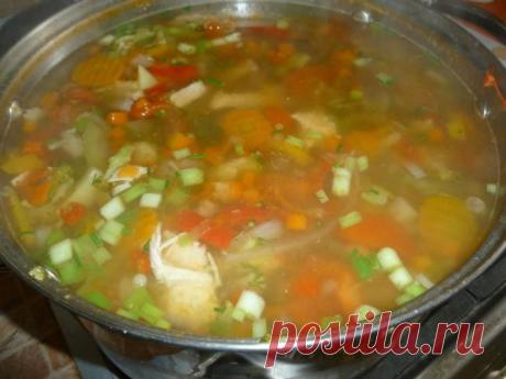 Диетический овощной суп для ленивых или очень занятых!