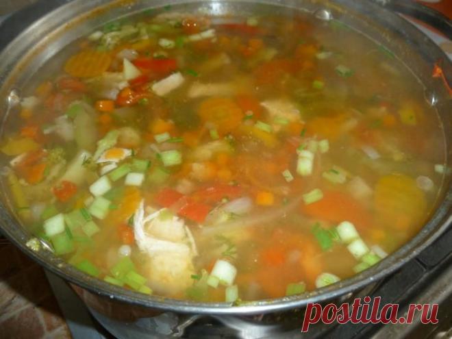Диетический овощной суп для ленивых или очень занятых!