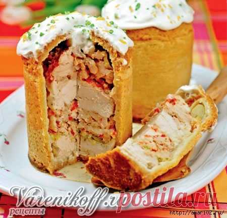 ЖАРКОЕ ИЗ КУРИЦЫ К ПАСХЕ  

Жаркое из курицы в тесте , как видите на картинке, это своего рода кулич. Получается очень вкусно и к тому же красиво.

тесто:
100 г маргарина2 ст. л. майонеза2 ст. л. сметаны1 ч. л. водки2,5 стака…