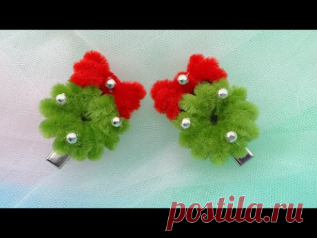 ABC TV | How To Make Christmas Hair Clip With Pipe Cleaner #1 - Craft Tutorial