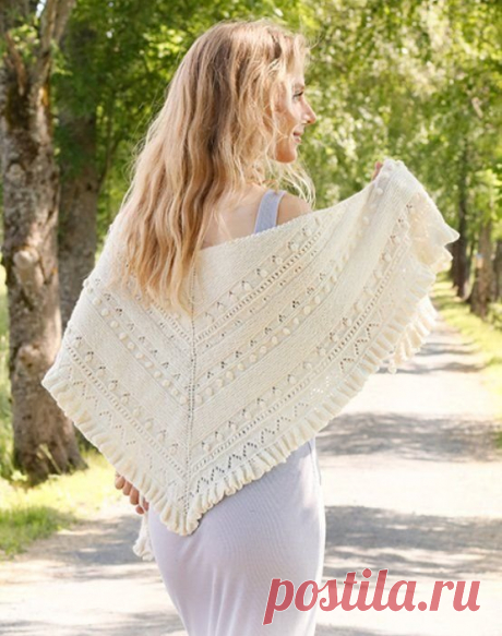 Шаль Ruffles Dream Вяжем спицами шаль Ruffles Dream