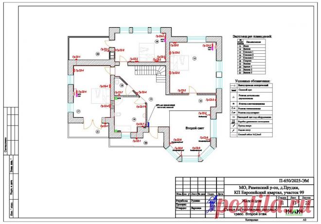 Проект электрики дома пример 1158