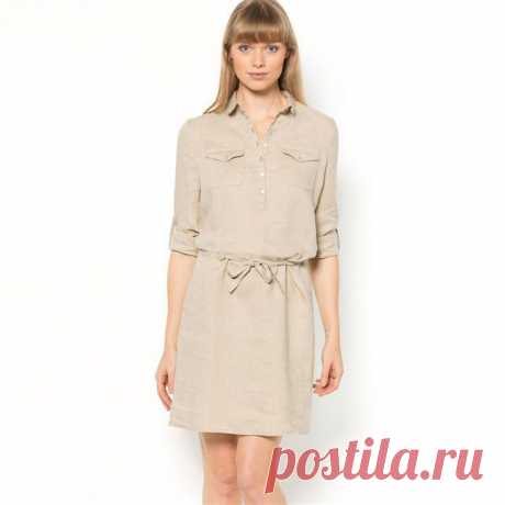 Платье R ESSENTIEL, 100% льна | R essentiels | La Redoute