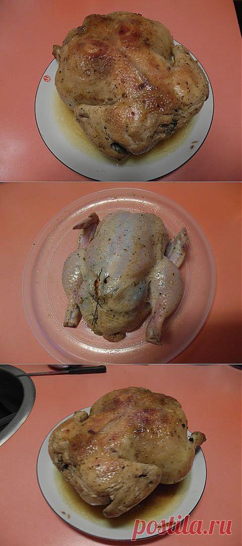 Курица, запеченная с яблоком, курагой и черносливом | 4vkusa.ru