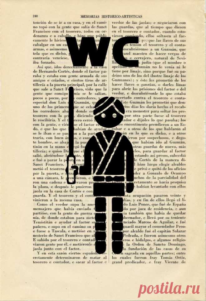 Star Wars Luke Toilet Sign Art Print WC Luke Leia Poster Book