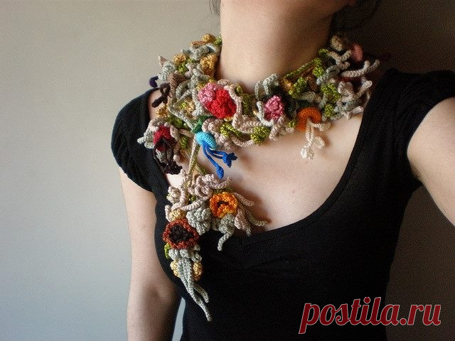 Красивые украшения, связанные крючком | Рукоделие